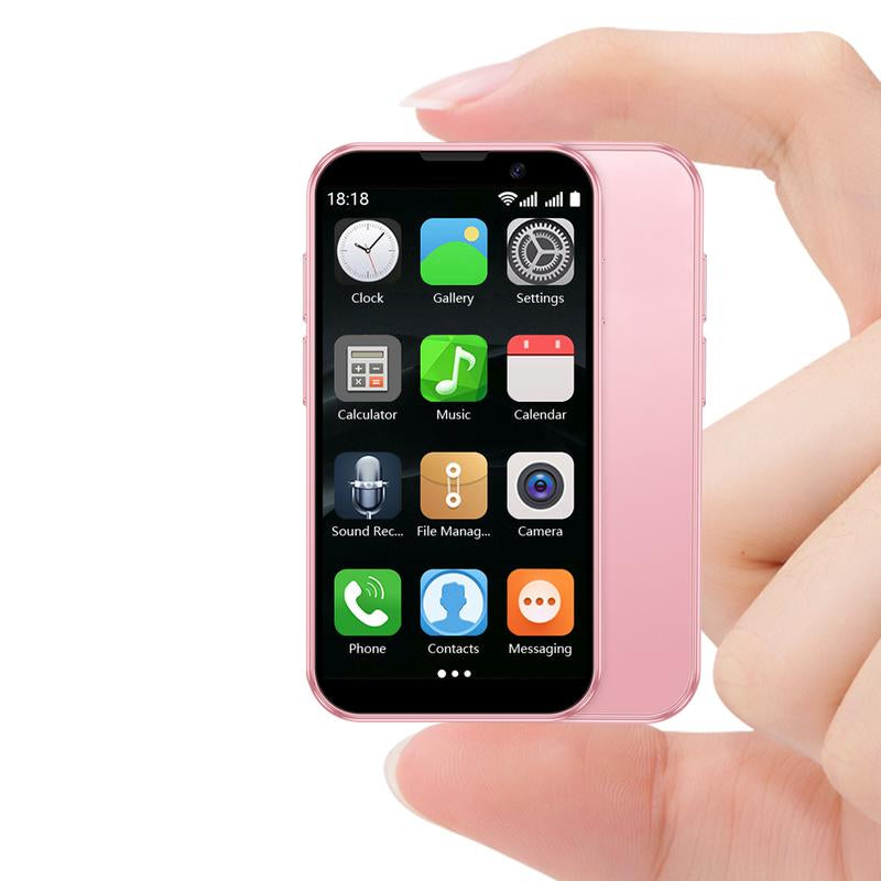 SOYES 3.0” Mini Smartphone with HD Touchscreen, Dual Cameras (3MP+5MP), GPS, Android, Lightweight & Portable - Perfect Kids’ Learning Tool & Toy Cellphone Gift